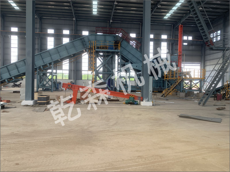 鄂州3000馬力廢鋼破碎線交貨安裝